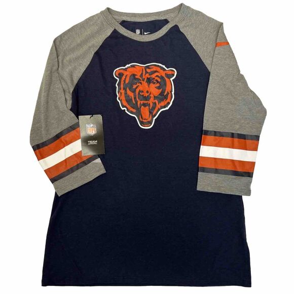 NWT The Nike Tee NFL Bears: Athletic Cut Women’s Shirt 3/4 Sleeves Size Medium - Picture 5 of 9